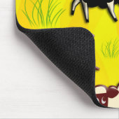 Schwarze Schafe | Gelbschwellen Mousepad (Ecke)