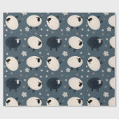 Schwarze Schafe Geschenkpapier (Flach)