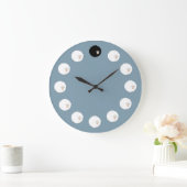 Schwarze Schafe Große Wanduhr (Zuhause)