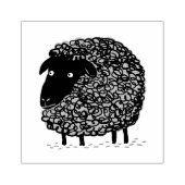 Schwarze Schafe Gummistempel (Prägung)