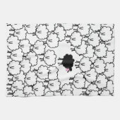 Schwarze Schafe Handtuch (Horizontal)