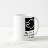Schwarze Schafe Kaffeetasse (VorderseiteRechts)