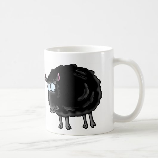 Schwarze Schafe Kaffeetasse (Rechts)