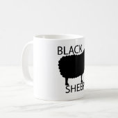 Schwarze Schafe Kaffeetasse (Vorderseite Links)
