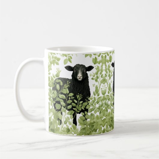 Schwarze Schafe Kaffeetasse (Links)