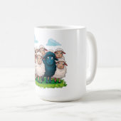 Schwarze Schafe Kaffeetasse (VorderseiteRechts)
