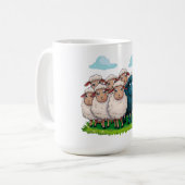 Schwarze Schafe Kaffeetasse (Vorderseite Links)