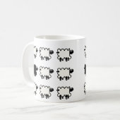Schwarze Schafe Kaffeetasse (Vorderseite Links)