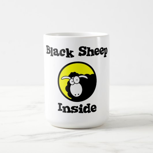 Schwarze Schafe Kaffeetasse (Mittel)