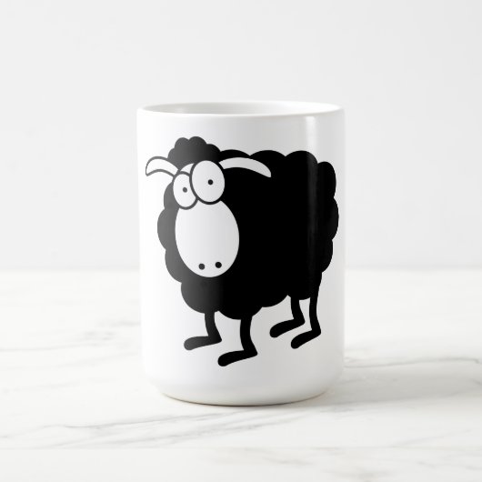 Schwarze Schafe Kaffeetasse (Mittel)