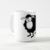 Schwarze Schafe Kaffeetasse (Vorderseite Links)