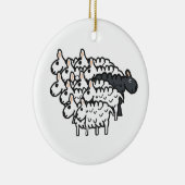 Schwarze Schafe Keramik Ornament (Rechts)