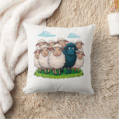 Schwarze Schafe Kissen (Decke)