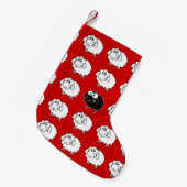 Schwarze Schafe Kleiner Weihnachtsstrumpf (Vorderansicht (hängend))