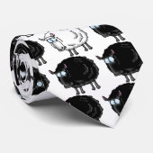 Schwarze Schafe Krawatte (Gerollt)