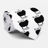 Schwarze Schafe Krawatte (Gerollt)