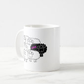 Schwarze Schafe (Liebe) Kaffeetasse (Vorderseite Links)