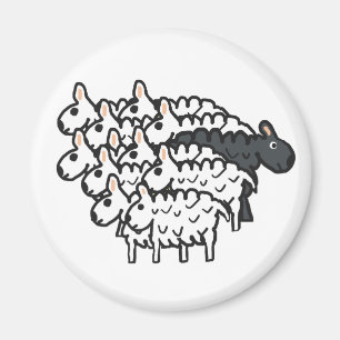 Schwarze Schafe Magnet