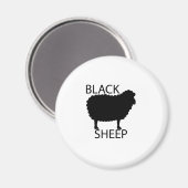 Schwarze Schafe Magnet (Vorderseite/Rückseite)