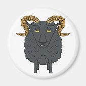 Schwarze Schafe Magnet (Vorne)