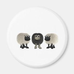 schwarze Schafe Magnet