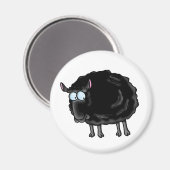 Schwarze Schafe Magnet (Vorderseite/Rückseite)