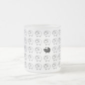 Schwarze Schafe Mattglastasse (Mittel)