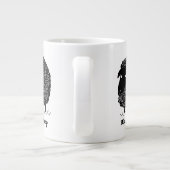 Schwarze Schafe mit benutzerdefiniertem Text Jumbo-Tasse (Rückseite)