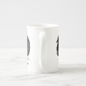 Schwarze Schafe mit benutzerdefiniertem Text Porzellantasse (Rückseite)
