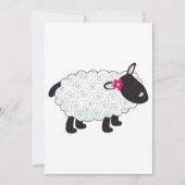 Schwarze Schafe mit weißer Wolle Einladung (Vorderseite)