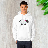 Schwarze Schafe mit weißer Wolle Hoodie