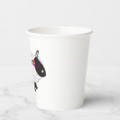 Schwarze Schafe mit weißer Wolle Pappbecher (Links)