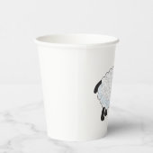 Schwarze Schafe mit weißer Wolle Pappbecher (Rechts)