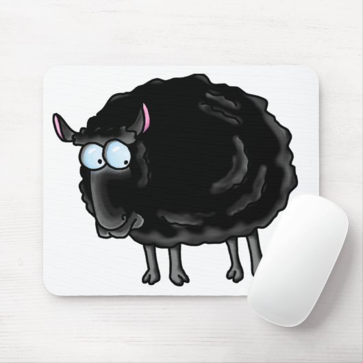 Schwarze Schafe Mousepad (Mit Mouse)