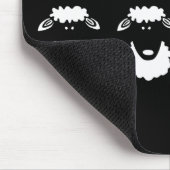 Schwarze Schafe Mousepad (Ecke)