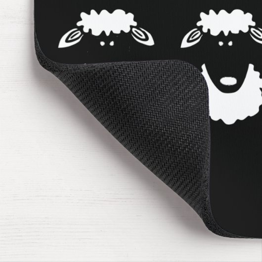 Schwarze Schafe Mousepad (Ecke)