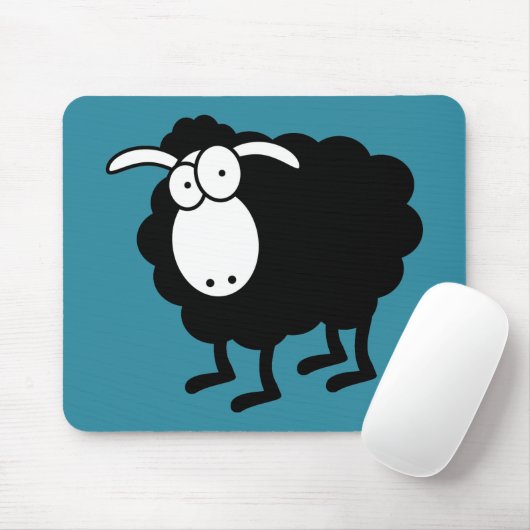 Schwarze Schafe Mousepad (Mit Mouse)