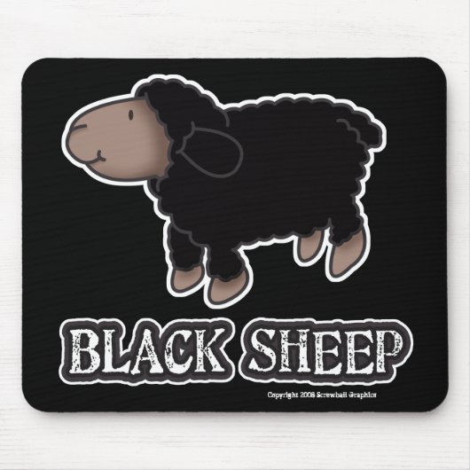 Schwarze Schafe Mousepad (Vorne)