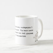 Schwarze Schafe, nicht die Wolfskaffee-Tasse Kaffeetasse (VorderseiteRechts)