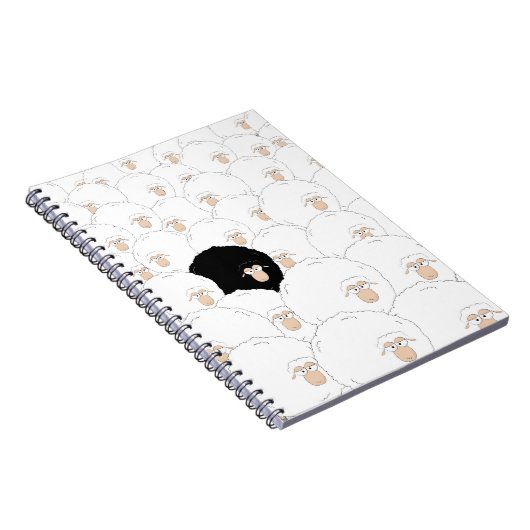 Schwarze Schafe Notizblock (Rechte Seite)