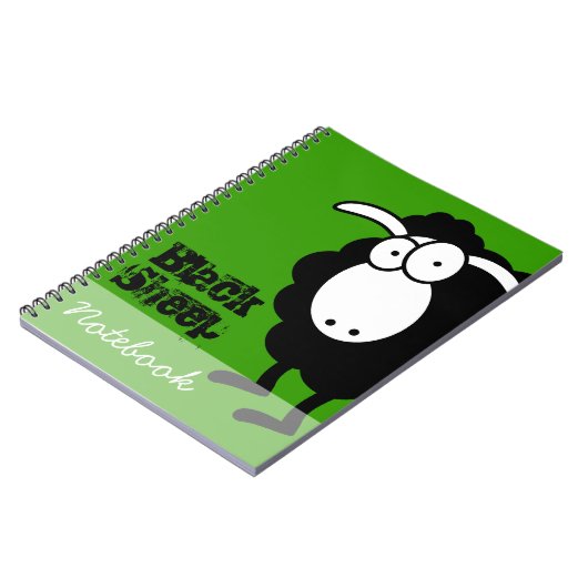 Schwarze Schafe Notizblock (Linke Seite)