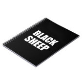 Schwarze Schafe Notizblock (Linke Seite)