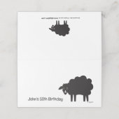 Schwarze Schafe Platzkarte (Außenseite Aufgefaltet)