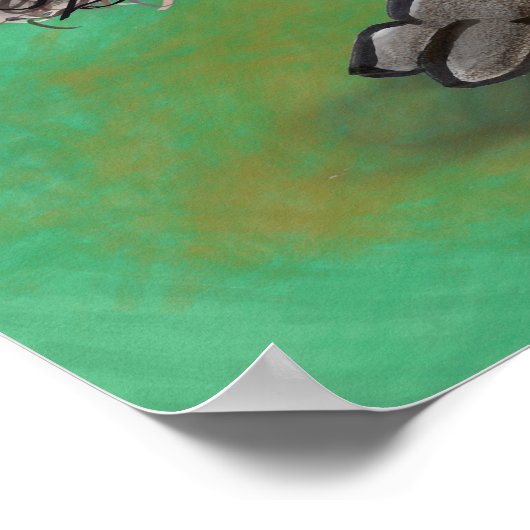 Schwarze Schafe Poster (Ecke)