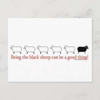 Schwarze Schafe Postkarte