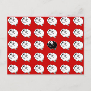 Schwarze Schafe Postkarte