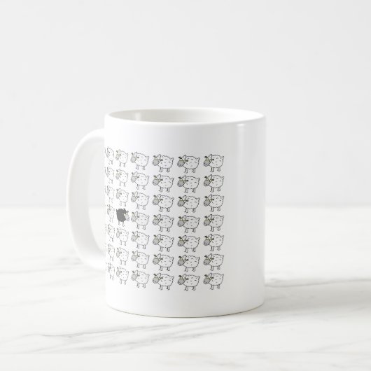 Schwarze Schafe (R) Kaffeetasse (Vorderseite Links)