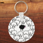 Schwarze Schafe Schlüsselanhänger (Vorderseite)