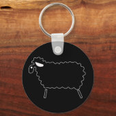 Schwarze Schafe Schlüsselanhänger (Vorderseite)