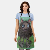 Schwarze Schafe Schürze (Getragen)